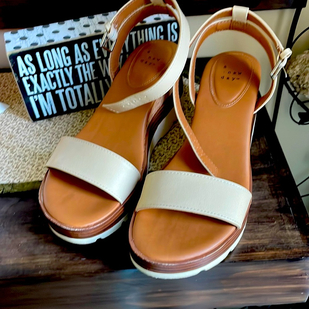 A new day sandal wedges